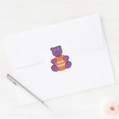 Sticker Rond Accrocher plus ours en peluche (Enveloppe)