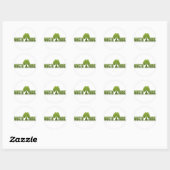 Sticker Rond Accrocher un arbre (Feuille)