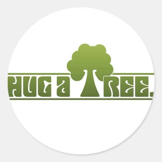 Sticker Rond Accrocher un arbre (Devant)