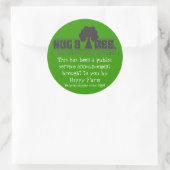 Sticker Rond Accrocher un arbre (Sac)