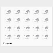 Sticker Rond Accueil (Feuille)