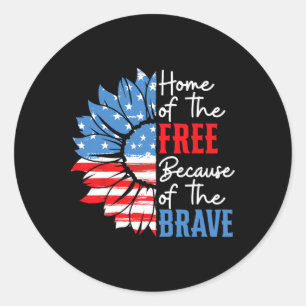 Sticker Rond Accueil Du Libre À Cause Du Brave Tournesol 4T
