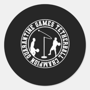 Sticker Rond Accueil Jeux de Quarantaine Athlétisme Tennis de T