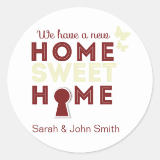 Sticker Rond Accueil Sweet Home {sticker}