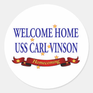 Sticker Rond Accueil USS Carl Vinson