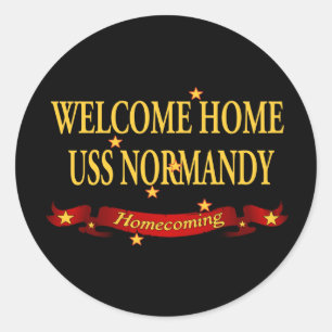 Sticker Rond Accueil USS Normandie
