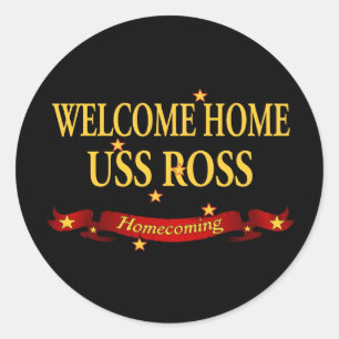Sticker Rond Accueil USS Ross