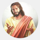 Sticker Rond Accueillir Jésus Christ Enveloppe fixe (Devant)