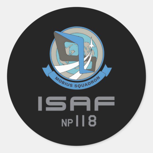 Sticker Rond Ace Combat 04e Escadron Mobius (Devant)