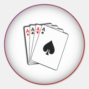 Sticker Rond Aces