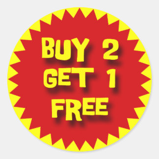 STICKER ROND ACHETER 2 OBTENIR 1 BADGE DE DÉTAIL GRATUIT