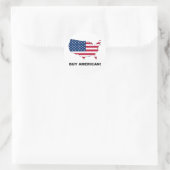Sticker Rond Acheter American (Sac)