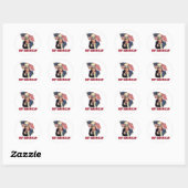 Sticker Rond Acheter American (Feuille)