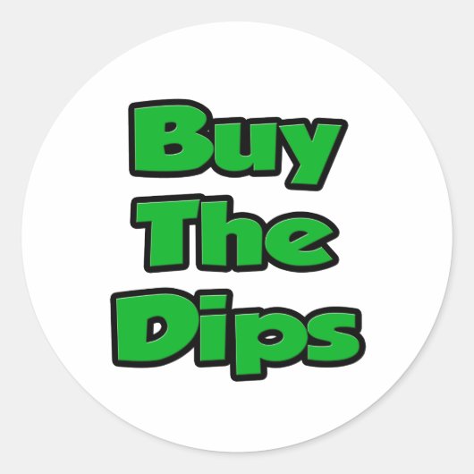 Sticker Rond Acheter Les Dips (Devant)