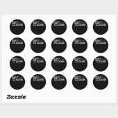 Sticker Rond Acheter Partenaire Je vais aller seul Euchre Joueu (Feuille)