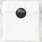 Sticker Rond Acheter Partenaire Je vais aller seul Euchre Joueu (Sac)