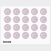 Sticker Rond Acheter petit (Feuille)