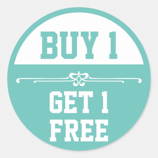 Sticker Rond Acheter un obtenir un gratuit (Devant)