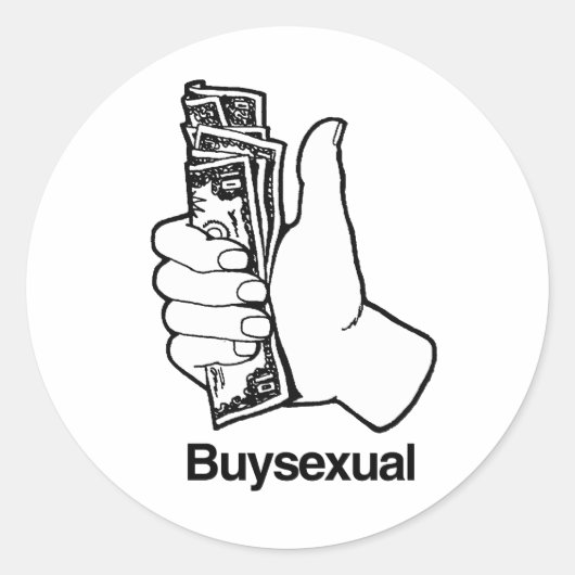 Sticker Rond Acheterexuel (Devant)