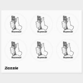 Sticker Rond Acheterexuel (Feuille)