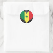 Sticker Rond Achetez le drapeau du Sénégal (Sac)
