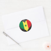 Sticker Rond Achetez le drapeau du Sénégal (Enveloppe)