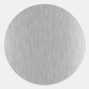 Sticker Rond Acier inoxydable texturé
