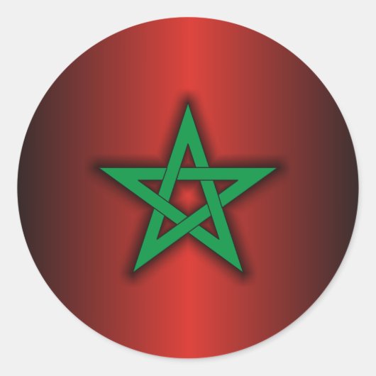 Sticker Rond "Acier marocain 2" (Devant)