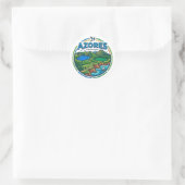 STICKER ROND AÇORES (Sac)