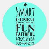 Sticker Rond Acronyme de Sheffey (Devant)