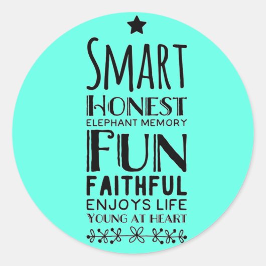 Sticker Rond Acronyme de Sheffey (Devant)