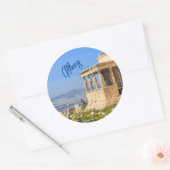 Sticker Rond Acropole, Athènes, Grèce Carte postale (Enveloppe)