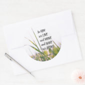 Sticker Rond Actes 17:28 En Lui nous vivons et nous bougeons la (Enveloppe)