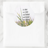 Sticker Rond Actes 17:28 En Lui nous vivons et nous bougeons la (Sac)