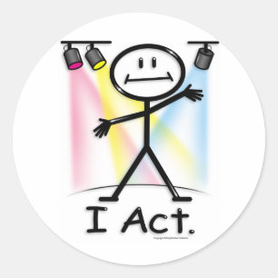 Sticker Rond Acteur