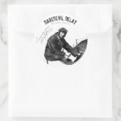 Sticker Rond Acteur de l'aviateur DAREDEVIL DeLAY - Feuille de  (Sac)