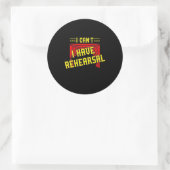 Sticker Rond Acteur Répétition (Sac)