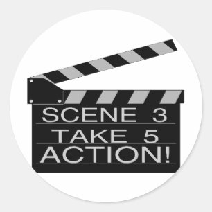 Sticker Rond Action
