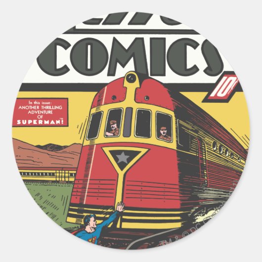 Sticker Rond Action Comics - juin 1939 (Devant)