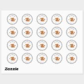 Sticker Rond Action de grâce (Feuille)