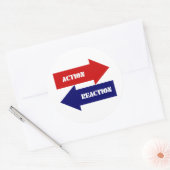 Sticker Rond Action-Réaction (Enveloppe)