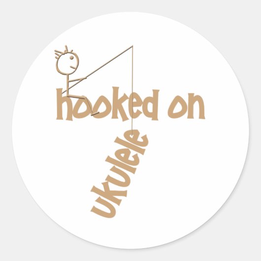 Sticker Rond Actionné Sur Ukulele (Devant)