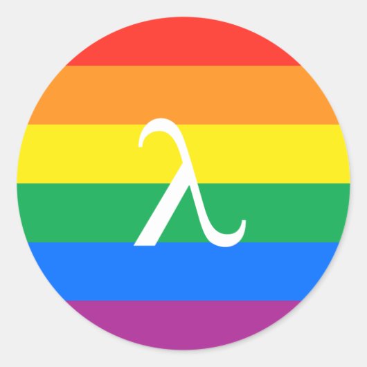 Sticker Rond Activisme Gay pride (Devant)