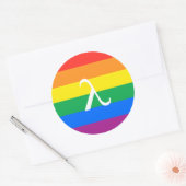 Sticker Rond Activisme Gay pride (Enveloppe)
