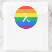 Sticker Rond Activisme Gay pride (Sac)