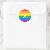 Sticker Rond Activisme gay pride (Sac)