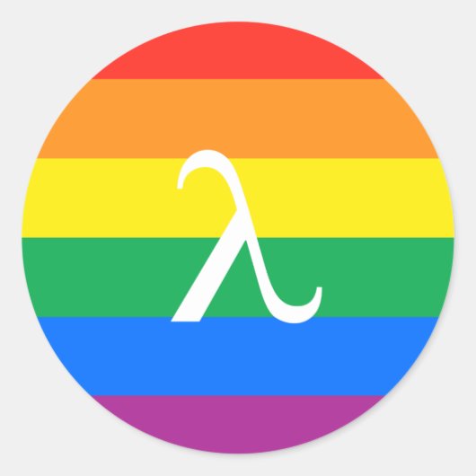 Sticker Rond Activisme gay pride (Devant)