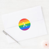 Sticker Rond Activisme gay pride (Enveloppe)