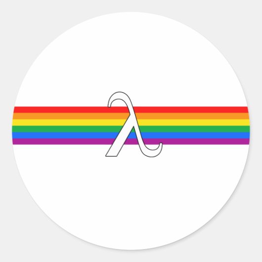 Sticker Rond Activisme gay pride (Devant)