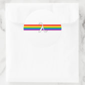 Sticker Rond Activisme gay pride (Sac)
